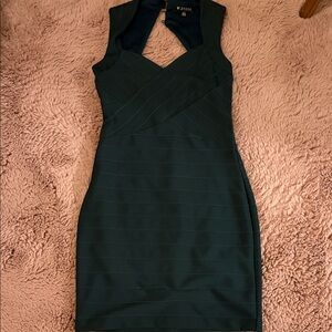 Guess Dark Green Mini Dress